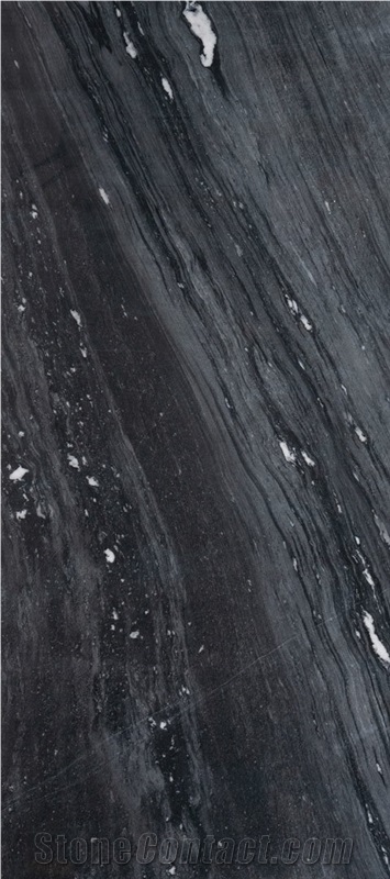 Dark Crystal Black Marble Tiles, Marble Slabs