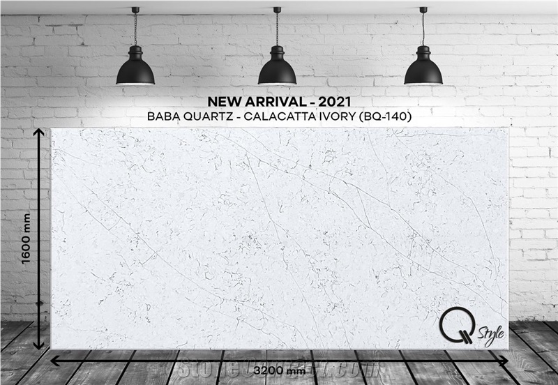 Calacatta Ivory Quartz Slabs