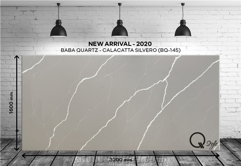 Calacatta Silvero Quartz Slabs