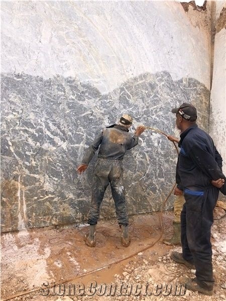 Grey Lido Marble Blocks, Morocco Grey Marble Blocks
