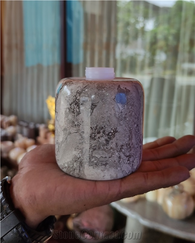 Natural Onyx Soap Container with Dispenser