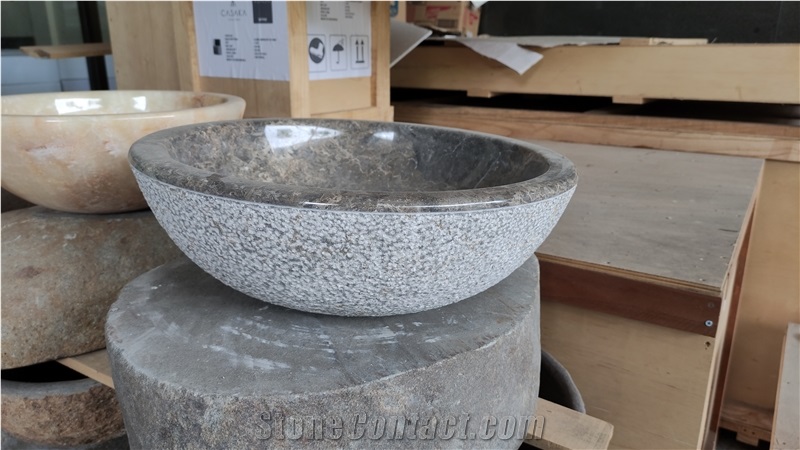 Natural River Stone Sink