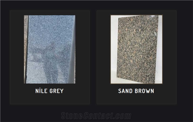 Nile Grey, Sand Brown Granite