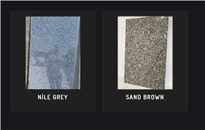 Nile Grey, Sand Brown Granite