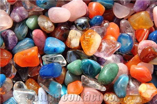 Gemstones, Glass Pebbles