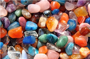 Gemstones, Glass Pebbles