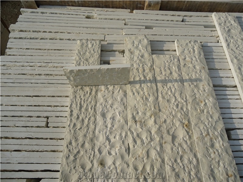 White Limestone Split Wall Stone