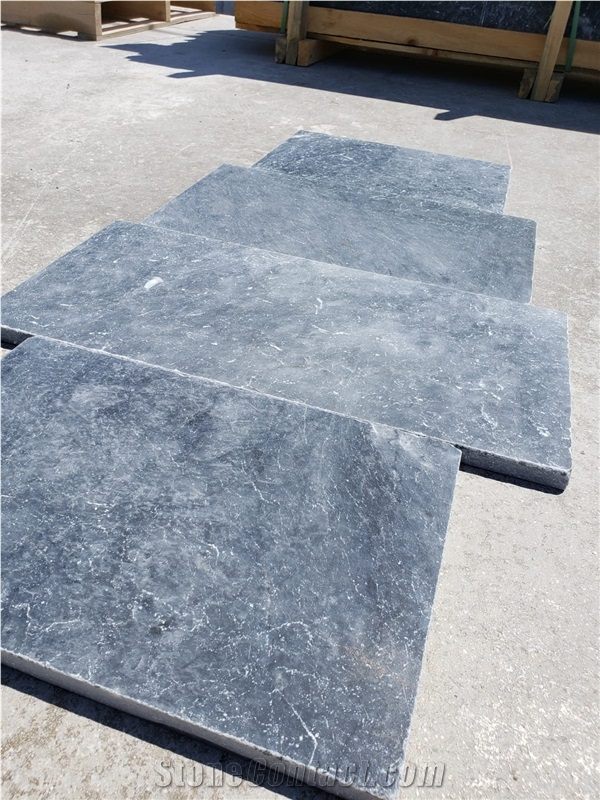 King Blue Marble Stone Honed and Tumbled