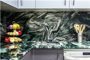 Verde Lapponia Green Quartzite Kitchen Countertop