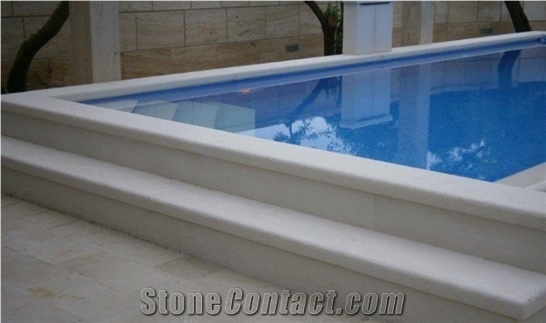 Plano Limestone Curbstone for Swimming Pools, Plano Limestone Pool Coping,Plano Limestone Pool Pavers
