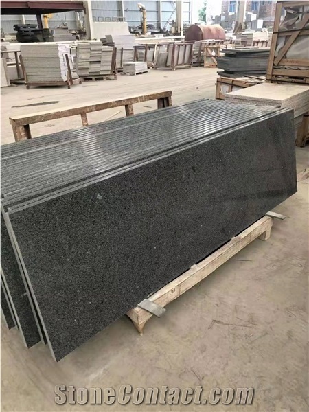 New G654 Granite China Dark Black Slab Tiles