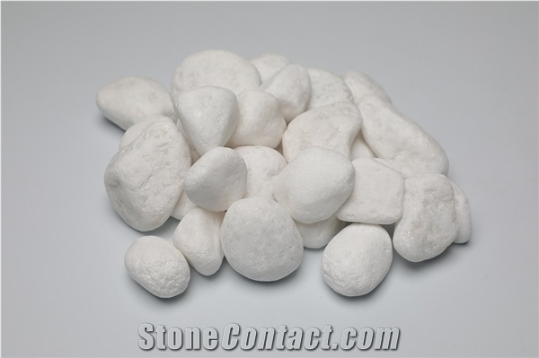 Round White Pebble Stone for Garden