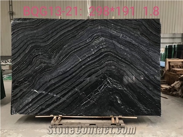 Black Wooden Marble for Floor Tile