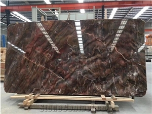Olive Red Marble for Floor Tile