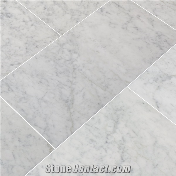 Carrara Light Marble Wall Tiles, Mugla White Golden Marble Bathroom Tiles