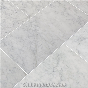 Carrara Light Marble Wall Tiles, Mugla White Golden Marble Bathroom Tiles