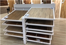 Horizontal Side Sliding Display Rack For Hardwood