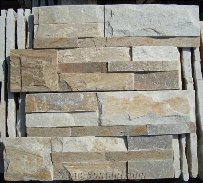 Beige Grey Limestone Stone Wall Cladding Veneer