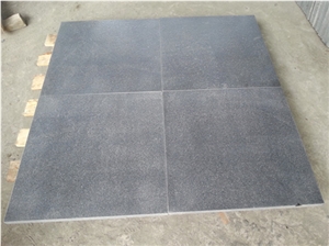 Black Granite Floor Tiles 600x600 Brushed Finish
