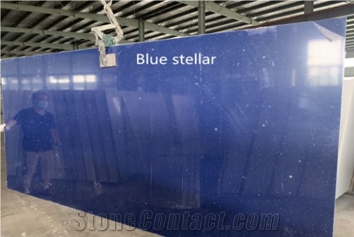 China Stellar Blue Quartz Stone Slabs&Tiles