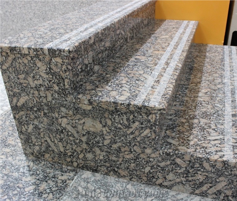 Chinese New Royal Leopard Granite Stair & Polished