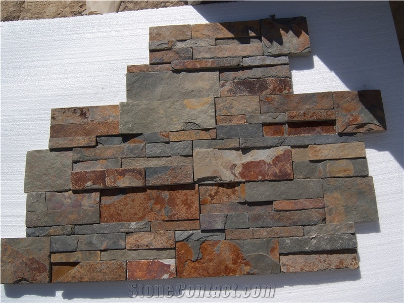 Rusty Color Cultured Stone Veneer Panel Prices