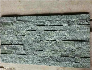 Black and White Quartzite Flat Cultured Stone