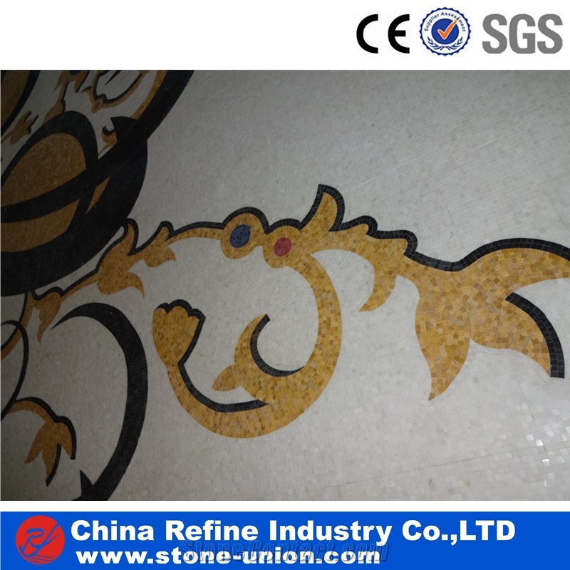Cheap Marble Water Jet Medallions Pattern Tiles