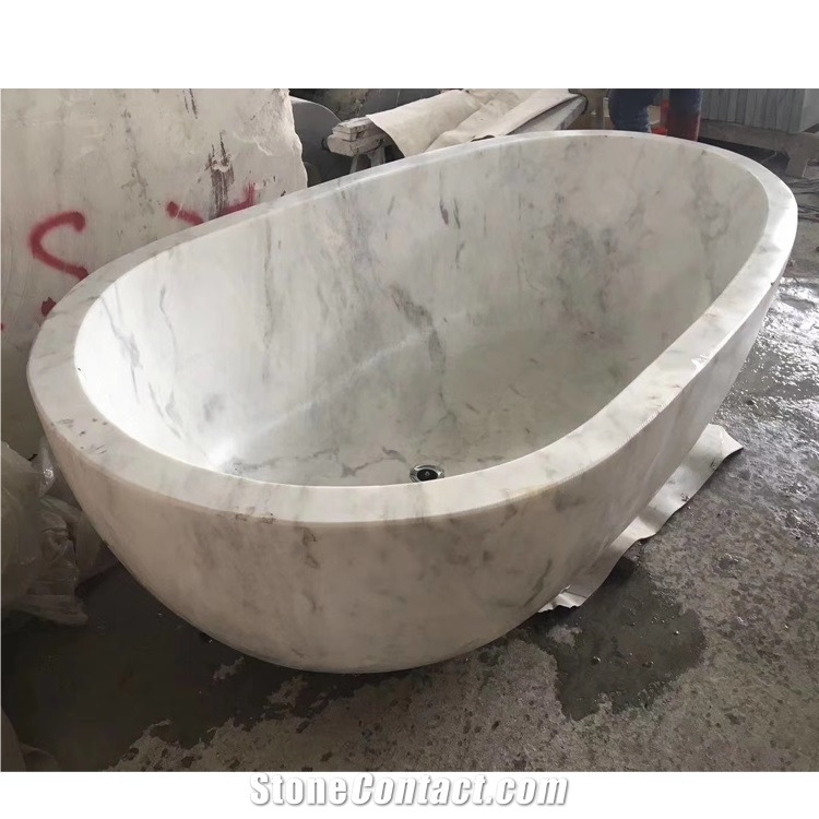 Cheaper Yellow Limestone Stone Bathtub for Sale