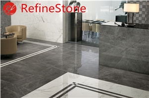 China Modern Grey Marble Slabs & Tiles Flooring