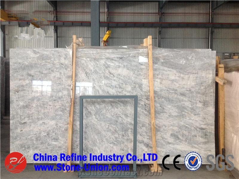 China Rome Grey Marble Slabs Factory Price
