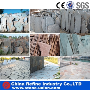 China Rusty Slate Floor Flagstone Walkway Paving