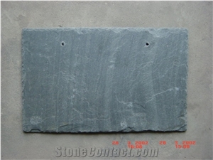 Chinese Green Natural Edges Slate Roofing Tiles