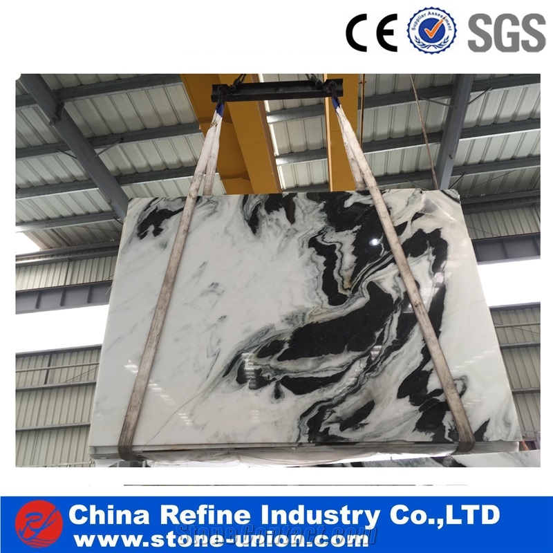 Chinese Suppliers Panda White Marble Slab and Tile