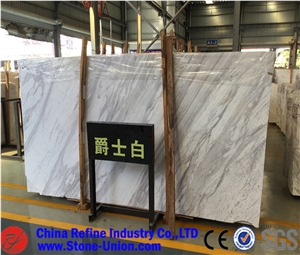 Drama Greece Imported Volakas White Marble Slabs