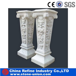 Home Decorated Limestone Pillar,Roman Column
