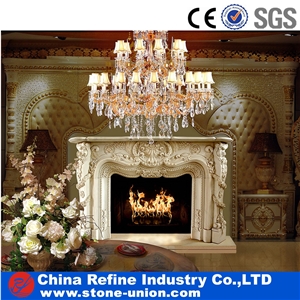 Luxury Royal Style Marble Fireplace Surround