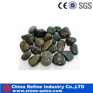 Natural Green Color River Pebble Stone