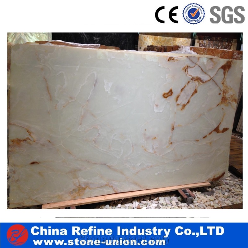 Natural Translucent Onyx Golden Onyx Wall Tile