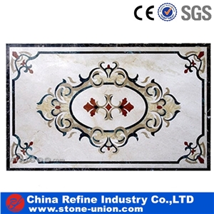 Top Quality Marble Water Jet Inlay Flooring Tiles