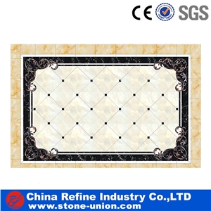 Top Quality Marble Water Jet Inlay Flooring Tiles