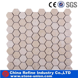 Western Style Round Natural Stone Mosaic Tile