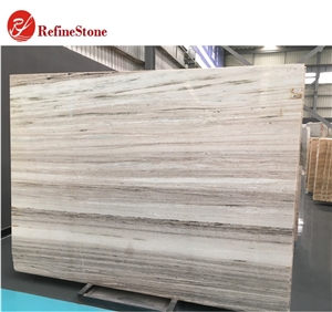 White Glid Stone Marble Wooden Veins Tiles & Slabs