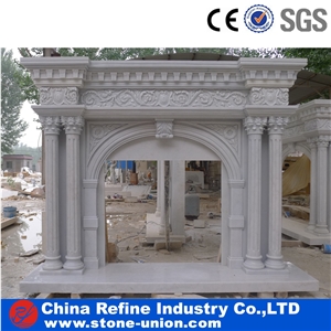 White Marble Fireplace Surrounds,Marble Fireplace Cover