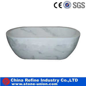 White Marble Hand Carved Sculptured Bathtubs