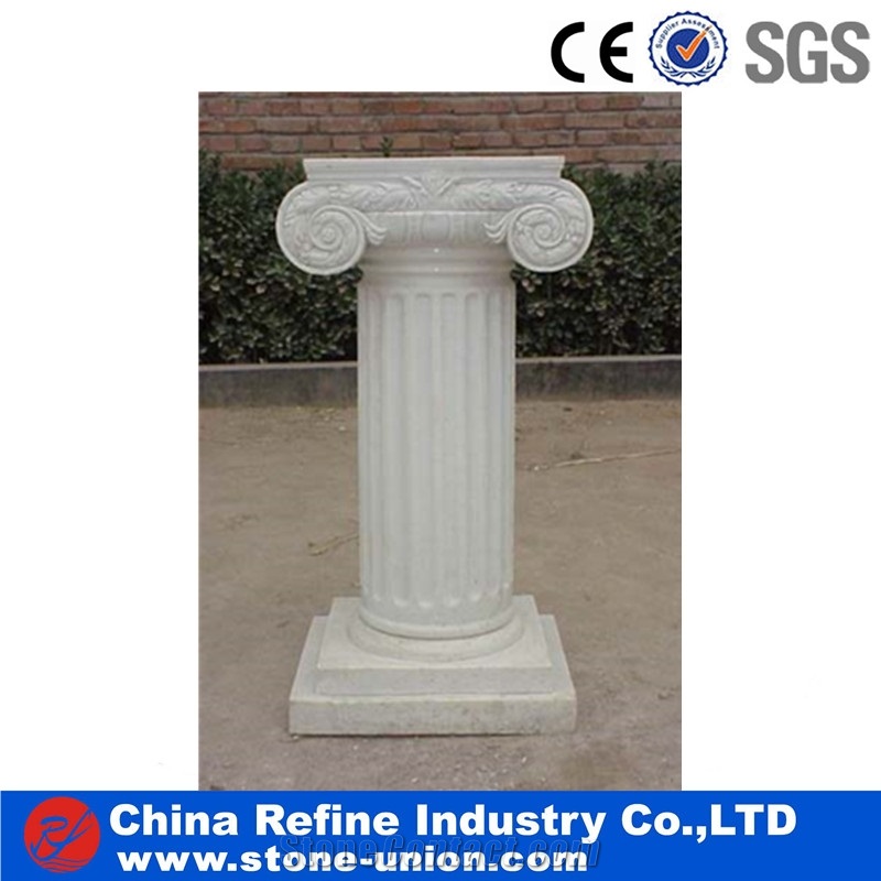 White Marble Helicoidal Column,Roman New Columns