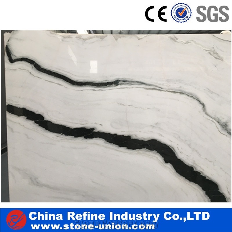 China Panda White Marble Flooring Tiles Pattern