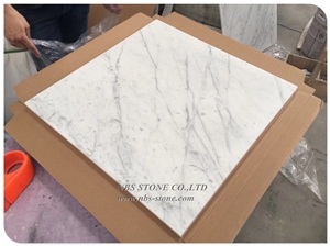Carrara White Marble Flooring Stair