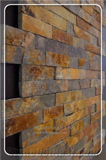 Rusty Slate Wall Cladding Ledge Stone Veneer Stone