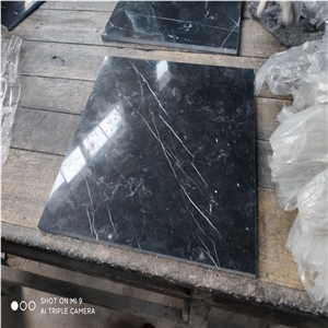 China Nero Marquina Marble Tile for Flooring